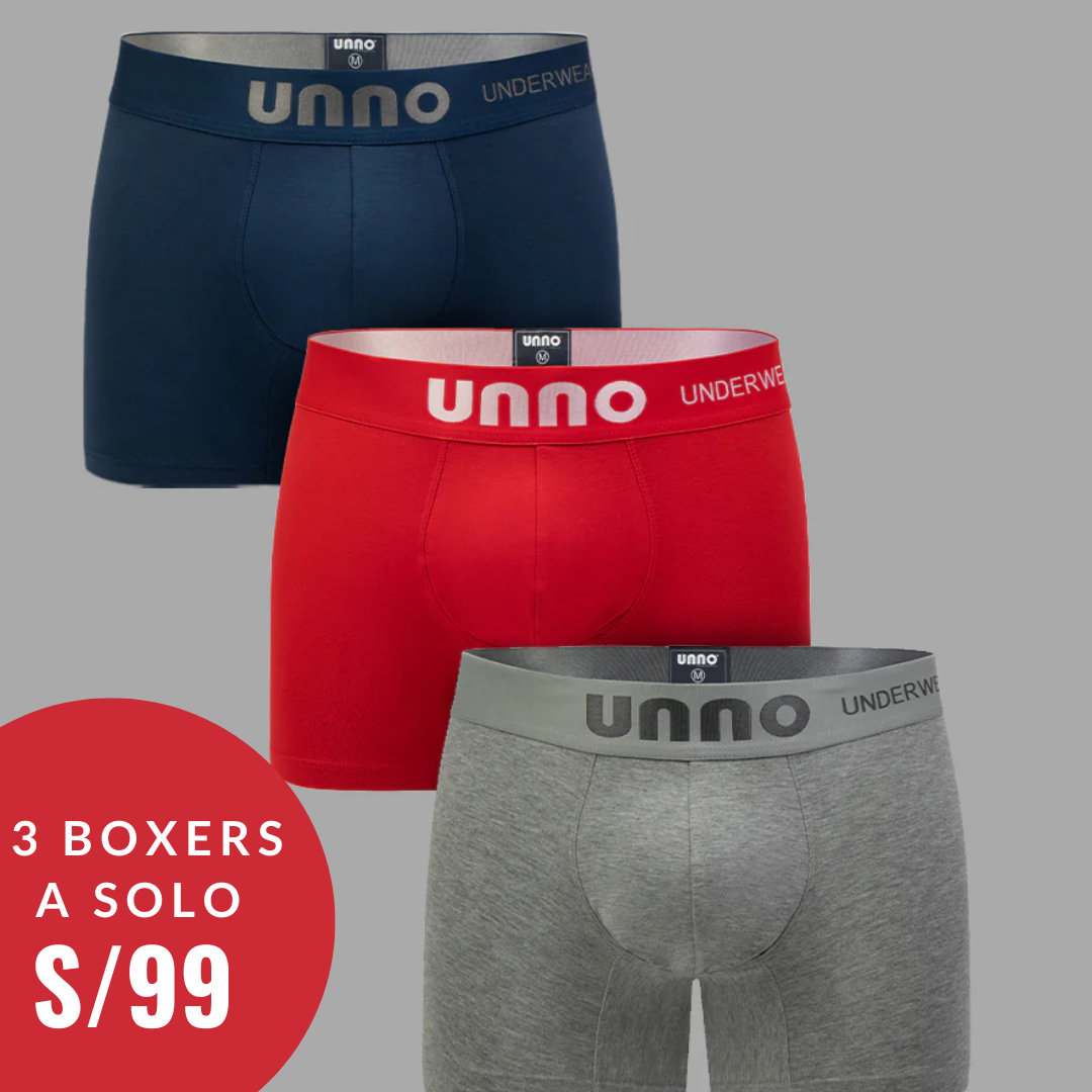 PACK 3 BOXERS "UNNO"