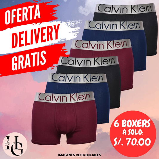 PACK DE 6 BOXERS